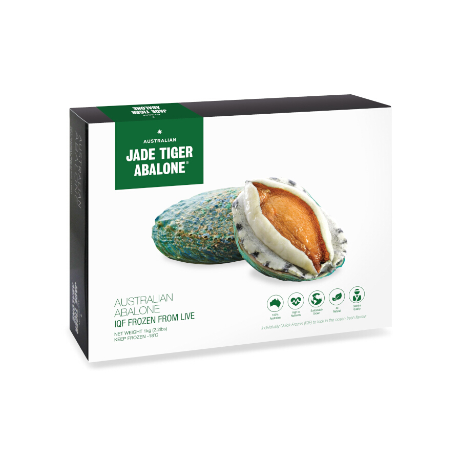 Jade Tiger Abalone Pty Ltd 2 JTA 1kg IQF Abalone package